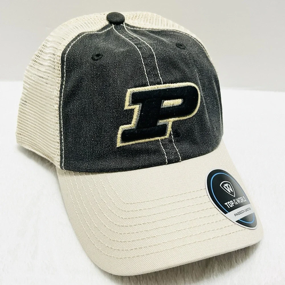Top of the World Purdue Boilermakers Offroad Trucker Hat Cap Adjustable Black‎